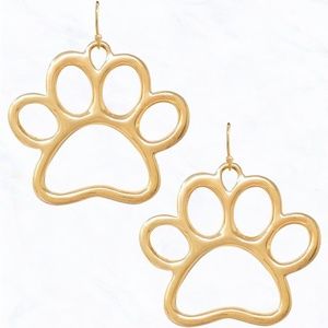 Gold - Animal Paw Earrings